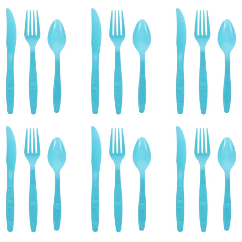 Wegwerp plastic bestekset – 1 stuk