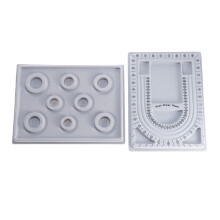 4Pièces Supports De Design En Gris Pour Bracelets