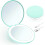 Mini miroir LED avec grossissement 1x et 10x, vert menthe 1