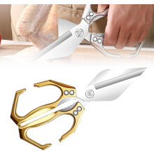 Tesoura de cozinha resistente em aço inoxidável, 23,7 cm