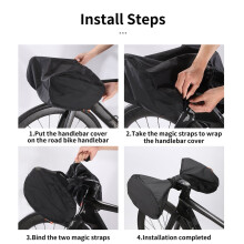 Husă ghidon bicicletă impermeabilă, 1 pereche