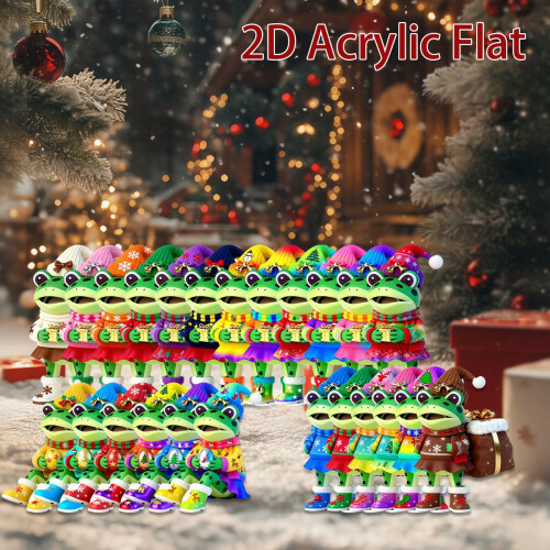 Froskeadventskalender24-dagers nedtelling i akryl 2