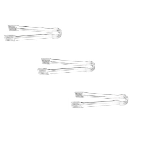 6.3-inch Plastic Serving Tongs (3 pcs)