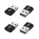 Adaptateur USB-A vers USB-C noir (lot de 4) 1