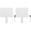 2Ensembles Paddles Réutilisables Blancs Double Face En Bois Pour Jeux 4
