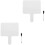 2Ensembles Paddles Réutilisables Blancs Double Face En Bois Pour Jeux 5