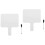 2Ensembles Paddles Réutilisables Blancs Double Face En Bois Pour Jeux 6