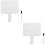 2Ensembles Paddles Réutilisables Blancs Double Face En Bois Pour Jeux 8