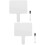 2Ensembles Paddles Réutilisables Blancs Double Face En Bois Pour Jeux 9