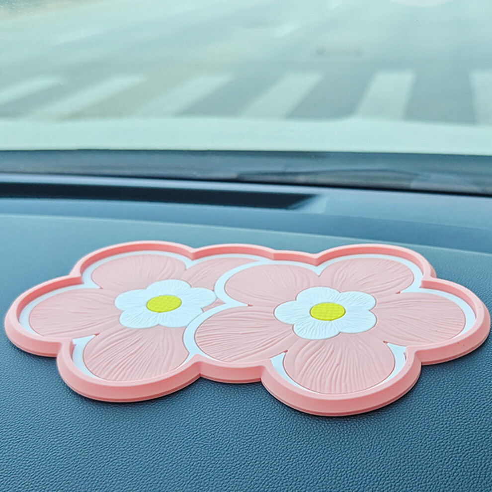 Car Dashboard Organizer Mat - Floral Design, Non-Slip, Heat 9499224239272
