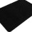 Tapete de banheiro preto, absorvente, lavável, antiderrapante, em chenille, 24 polegadas. 1