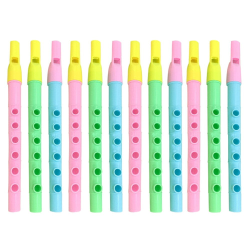 Descant Recorder Flute 6-Hole 12pcs for Beginners