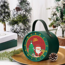 Boîte cadeau de Noël compatible avec les pommes, boîte d'emballage imprimée Père Noël pour pommes d'amour et friandises de Noël