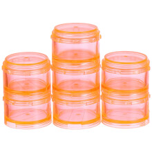 Organizator de pastile rotund, recipient pentru 7 zile, 17,8 x 4,5 x 4,5 cm