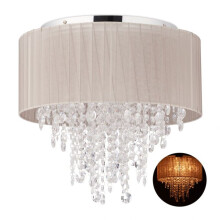 Lustre de cristal com abajur
