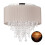 Lustre de cristal com abajur 1