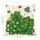 Kussenhoes met klavertje vier, groen, polyester, 45,7 cm 3