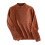 Damenpullover Herbst Winter Freizeit Langarm Rundhalsausschnitt Unifarbenes Oberteil Wärmend Bequemer Pullover (Rot Nr. 1, S) 1