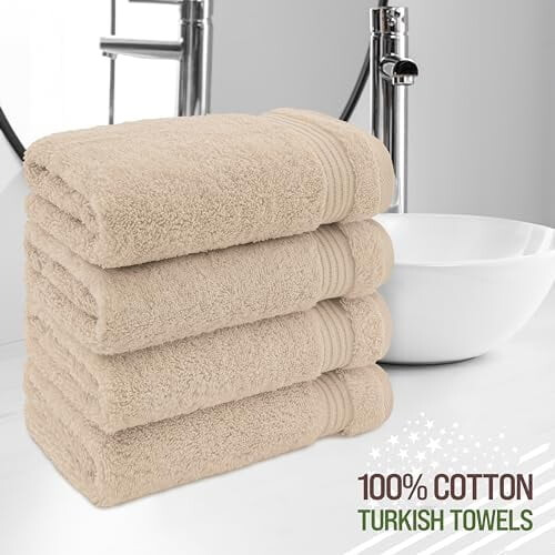 Ensemble de 6 serviettes en coton turc, 600 g/m²