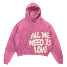 Geansaí Rómhór Y2K na bhFear – "All We Need Is Love" Prionta Leopaí, Geansaí Ócáideach Gotach, Éadrom, L-4XL