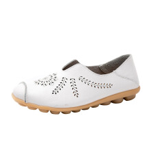 Chaussures femme, bout amande, confortables, synthétiques, ajourées, imprimées, plates, décontractées, mocassins, légères, pointure 42 (9,5-10)