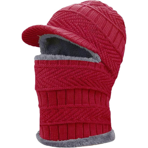 Gorro de inverno Fullguard com cachecol e luvas, em fleece macio.