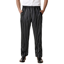 Men Jean Pants High Waist Striped Trousers With Pockets Man Handsome Indoor Outdoor Wear Pants,White,Xxxl