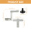 Drum clutch felt pads grey with metal nuts 1 set 2