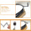Drum clutch felt pads grey with metal nuts 1 set 3