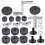 Drum clutch felt pads grey with metal nuts 1 set 4