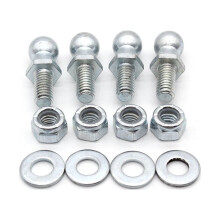 Confezione da 4 supporti per ammortizzatori a gas - Perni a sfera da 13 mm con ferramenta