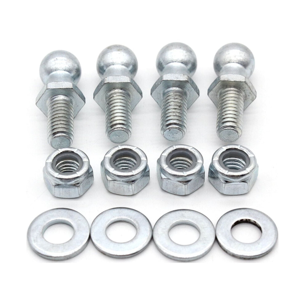 4 Pack Gas Lift Support Strut Fitting - 13Mm Ball Studs With Hardware 9450273806389