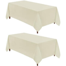 2-pack gul rektangulär polyesterduk 237 x 337 cm