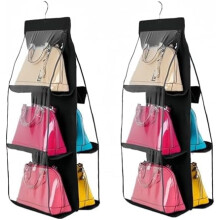 Transparente Handtaschen-Organizer zum Aufhängen (2er-Pack)