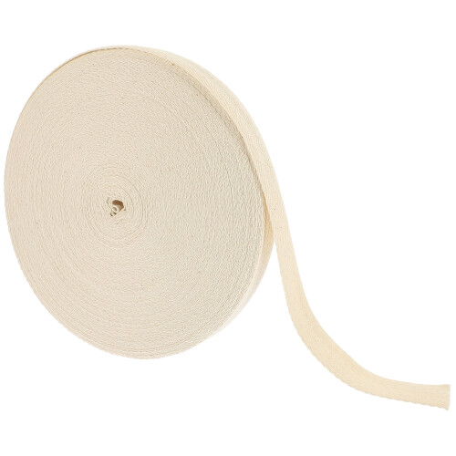 Cotton Webbing Ribbon Beige 45m x 2cm
