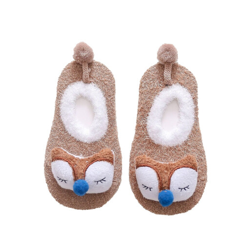 Αντιολισθητικές χνουδωτές κάλτσες παντόφλας για μωρά και βρέφη –