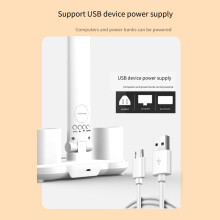 Rechargeable Table Lamp for Study, Desk Lamp Reading Light Led Table Light with Fan, Led Clock Dispaly Reading Lamp