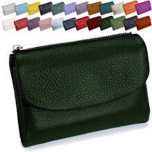 Women's Genuine Leather Bifold Wallet with RFID Protection, Coin Purse & Card Holder – Compatible with All Cards