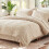 Queen Beige Tufted Comforter Set 7-Piece 1
