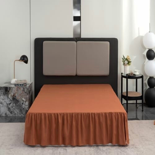 Black King Bed Skirt78x80in14" Drop Split Corner