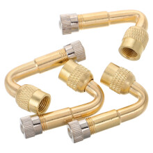 FRCOLOR4Pcs Ventilforlenger for Motorsykkel Bil- og Sykkeldekk Ventilstammeadapter Ventilforlenger Metallventilstammeforlengere