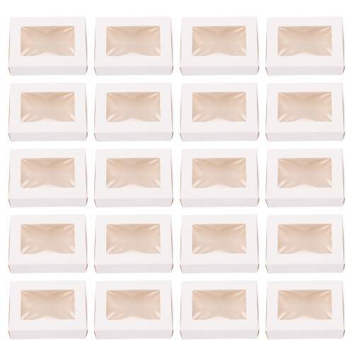 60Pièces Boîtes Carton Blanches Pour Artisanal Accessoires