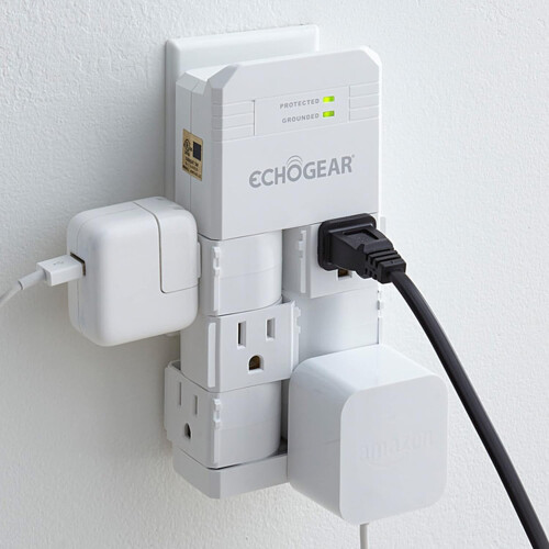 Parafoudre mural blanc 6 prises 1080J