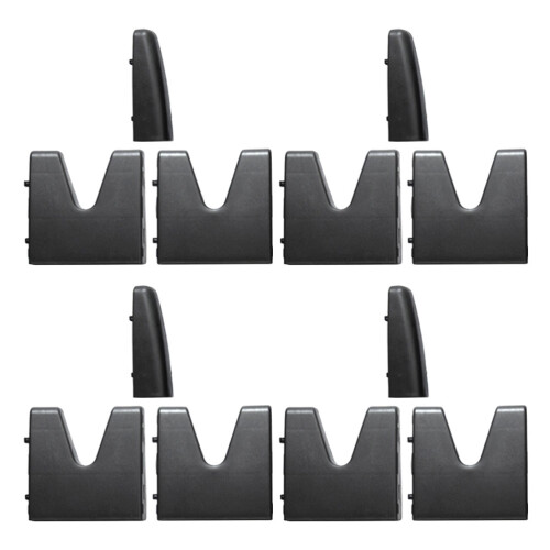 4Ensembles Blocs Coffre De Modulaires Noir Installation Facile