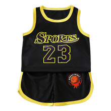 Ediodpoh Kinder-Sommer-Basketballset: Mesh-Weste und Shorts, leichte Sportbekleidung für Jungen und Mädchen, Hellgelb, Größe 8-9 Jahre