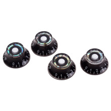 FRCOLOR4PCS/Zestaw potencjometrów głośności do gitary elektrycznej w kolorze czarnym