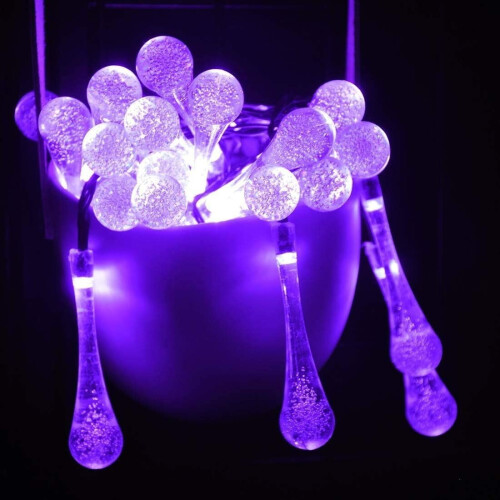 Φωτιστικά σε σχήμα σταγόνας νερού, 2M20LED εσωτερικού χώρου με μπαταρία, φωτιστικά 1