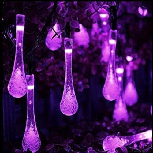 Φωτιστικά σε σχήμα σταγόνας νερού, 2M20LED εσωτερικού χώρου με μπαταρία, φωτιστικά 2