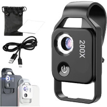Luxify bærbart F1.8 nanozoom-kameraobjektiv for mobiltelefon, svart