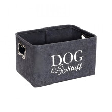Boîte de rangement pliable en feutre pour jouets pour animaux